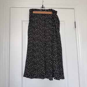 Polka Dot High-Waisted Skirt